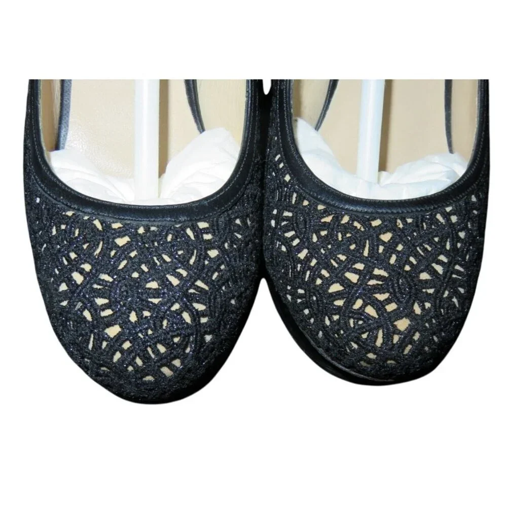 Nicholas Kirkwood Laser Cut Black Italian Leather Platform Stiletto Pumps 37